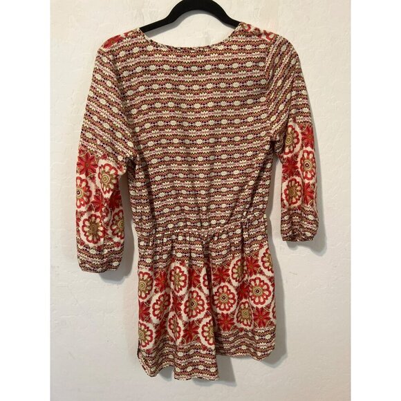 American Rag Printed Romper Sz M Polyester Boho Coastal Beach - Picture 6 of 7